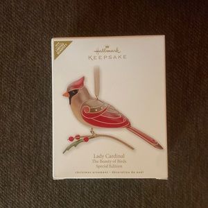 Lady Cardinal 2010 Limited Quantity Hallmark Keepsake Ornament